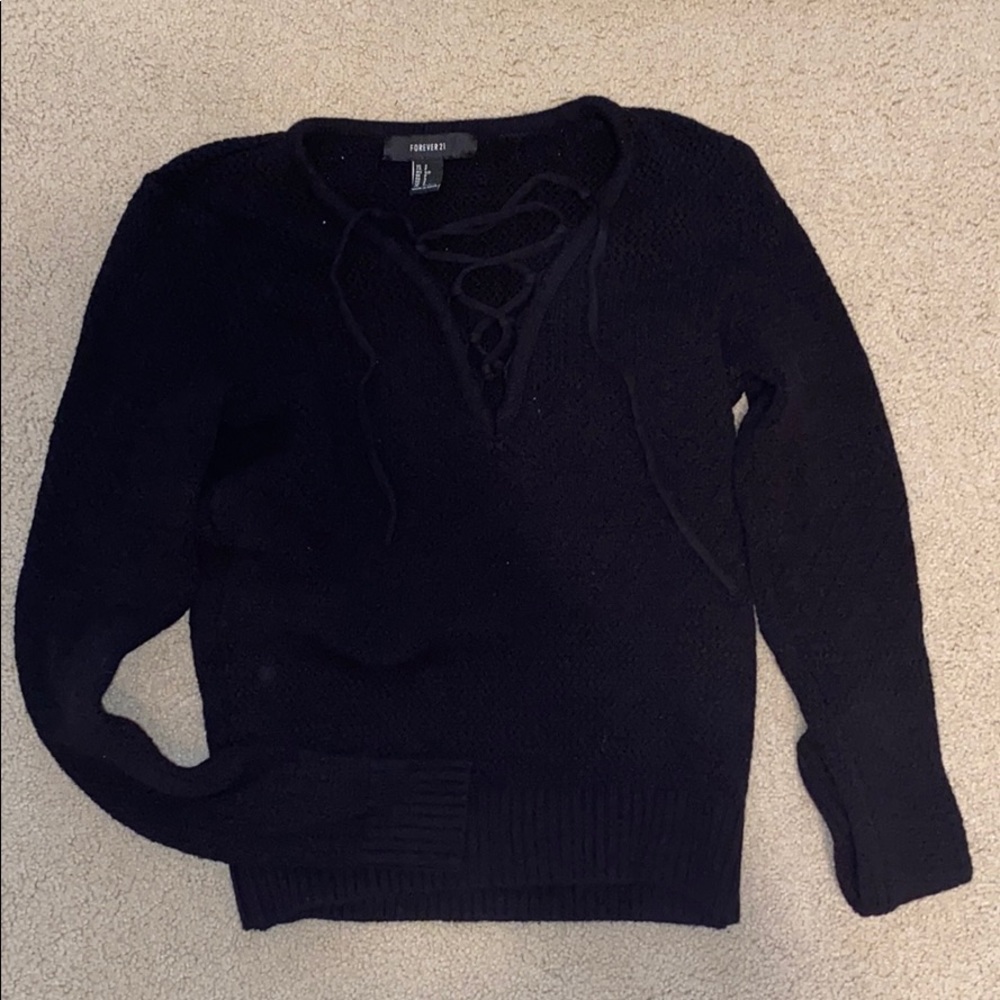 forever21 black sweater